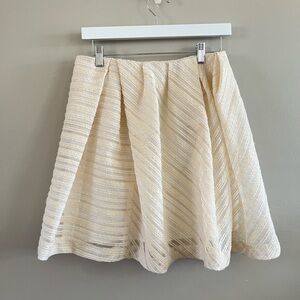 Thakoon Addition Front‎ Gathered Full Skirt - Ivory/Peach NWT Mini Skirt